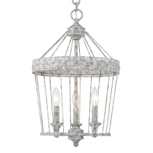 Golden 7856-3P OY - Wry Lighting Ferris 3-light Pendant in Oyster